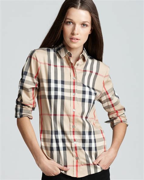 burberry brit shirt women's|Burberry Brit shirt women.